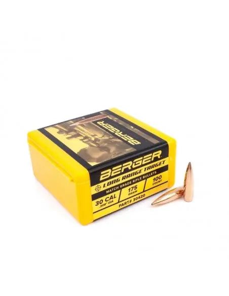 Palle BERGER .30 - 175 GR Long Range BT Target - 100 pz.