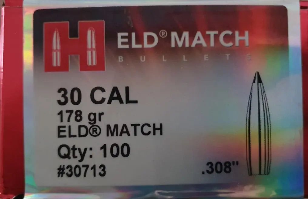 Palle Hornady .308" 178gr ELD Match - 100 pz, foto 2