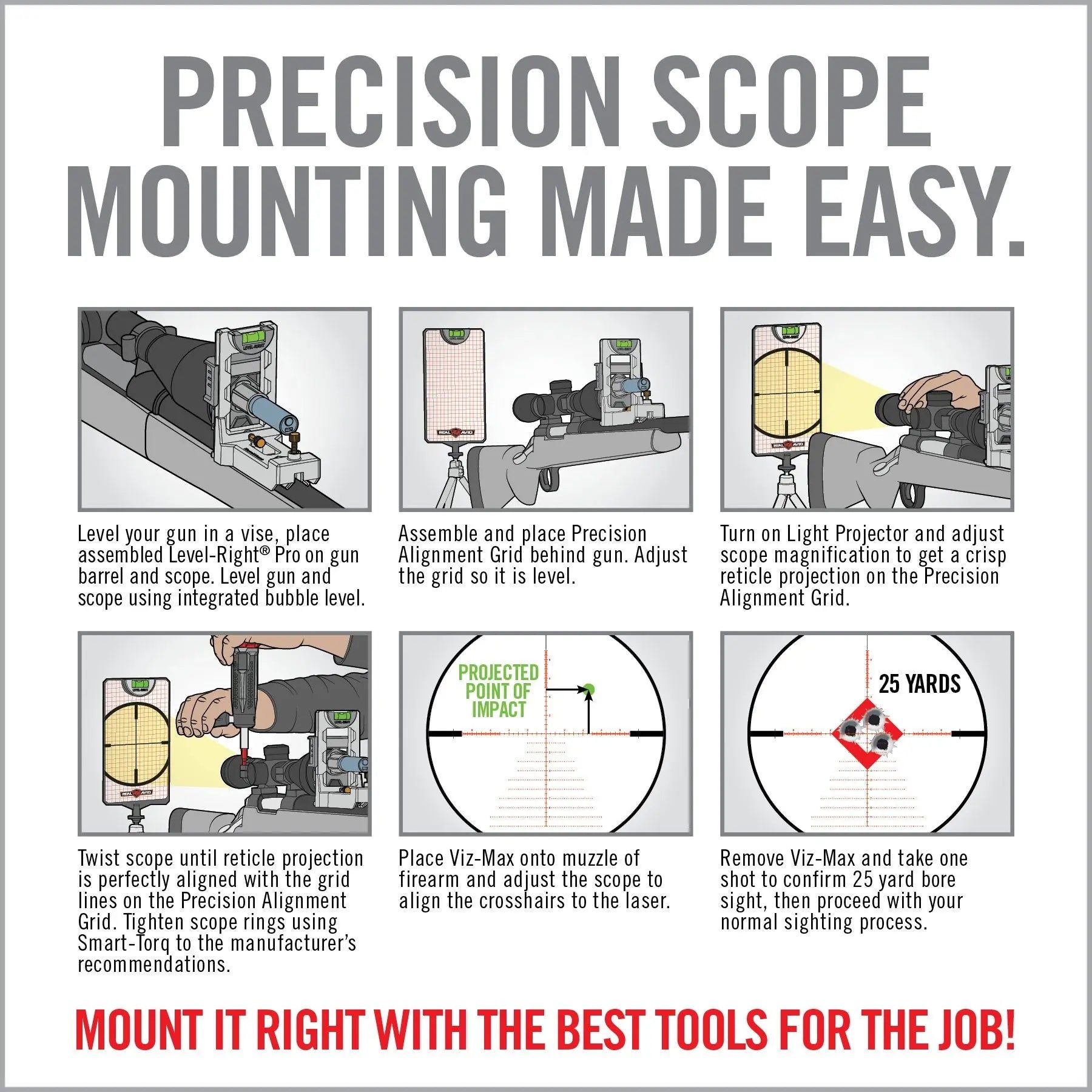 Master Scope Mounting Kit | Real Avid, foto 8