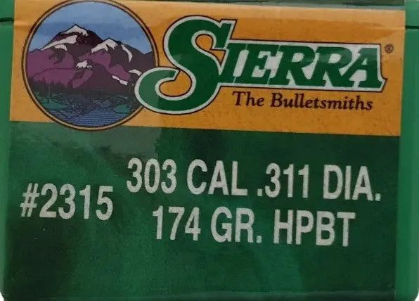 Palle Sierra 311" 174gr HPBT Matchking 100 pz., foto 2