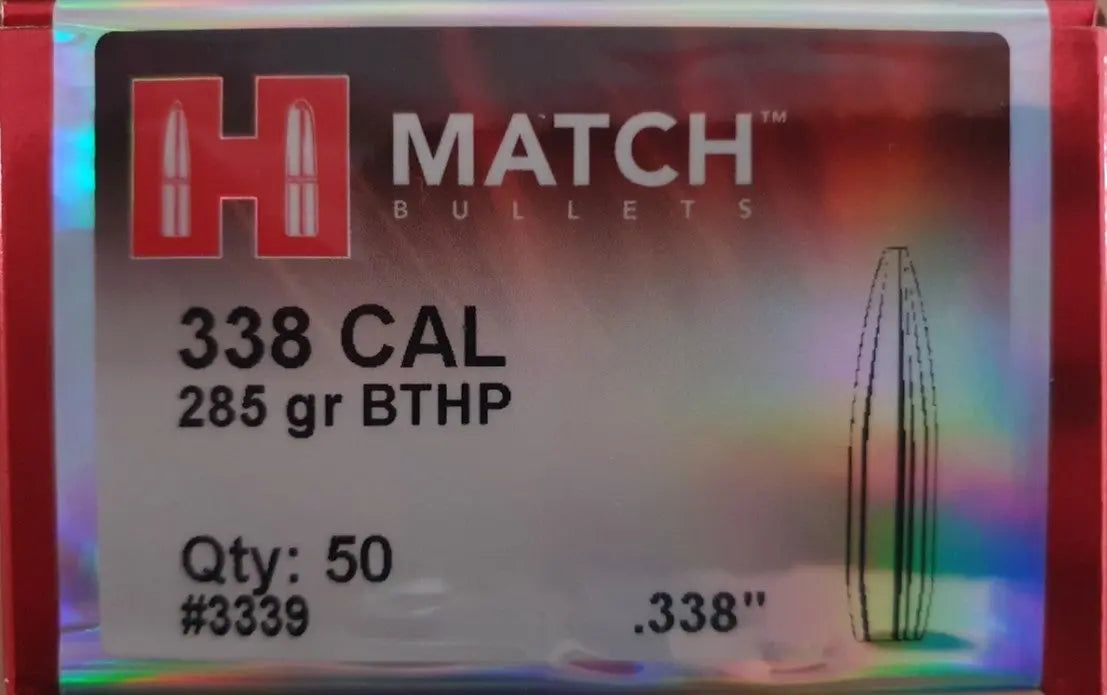Palle Hornady .338" 285gr BTHP Match - 50 pz, foto 2