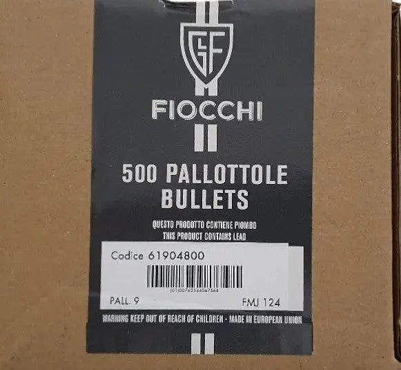 Palle 9 mm Blindate 124 gr. FMJ - FIOCCHI