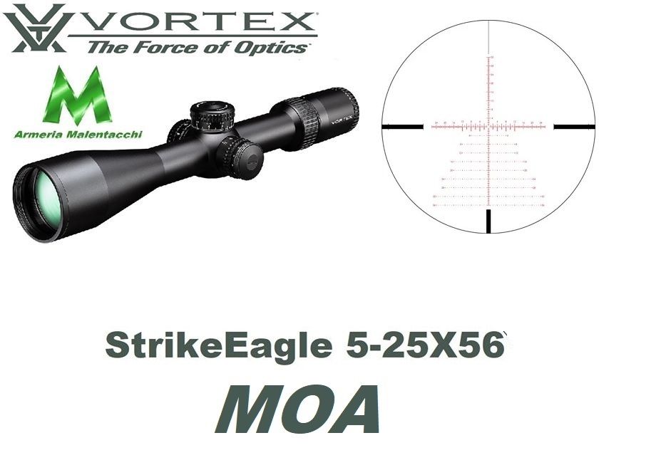 Vortex Strike Eagle 5-25x56 MOA FFP Tubo 34mm