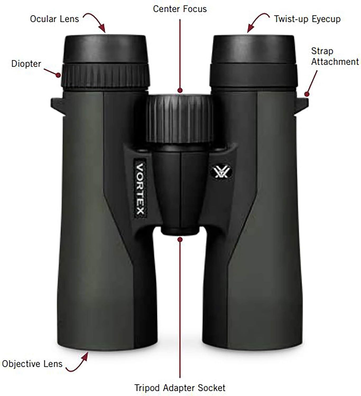 VORTEX CROSSFIRE HD 12X50, foto 4