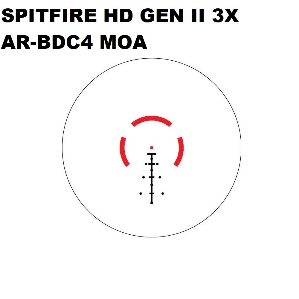 VORTEX SPITFIRE HD GEN II 3X AR-BDC4 MOA, foto 2