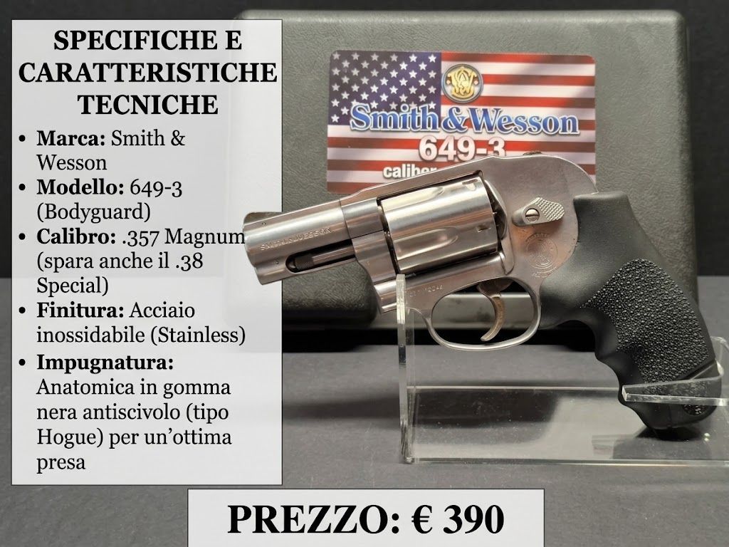 Smith & Wesson 649-3 (Bodyguard) .357 Magnum