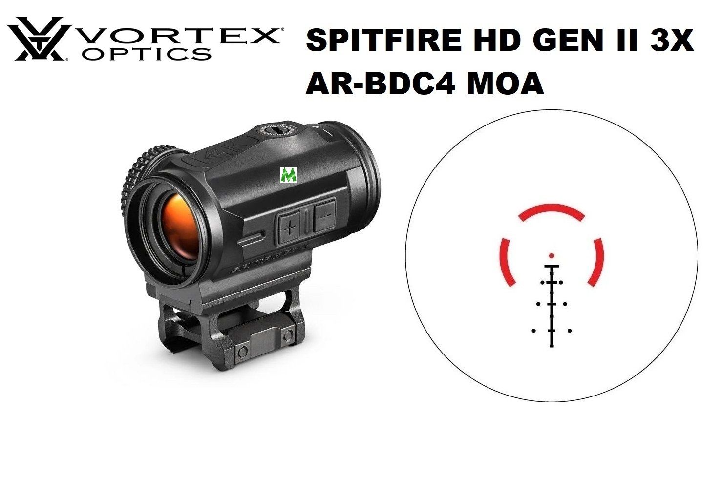 VORTEX SPITFIRE HD GEN II 3X AR-BDC4 MOA